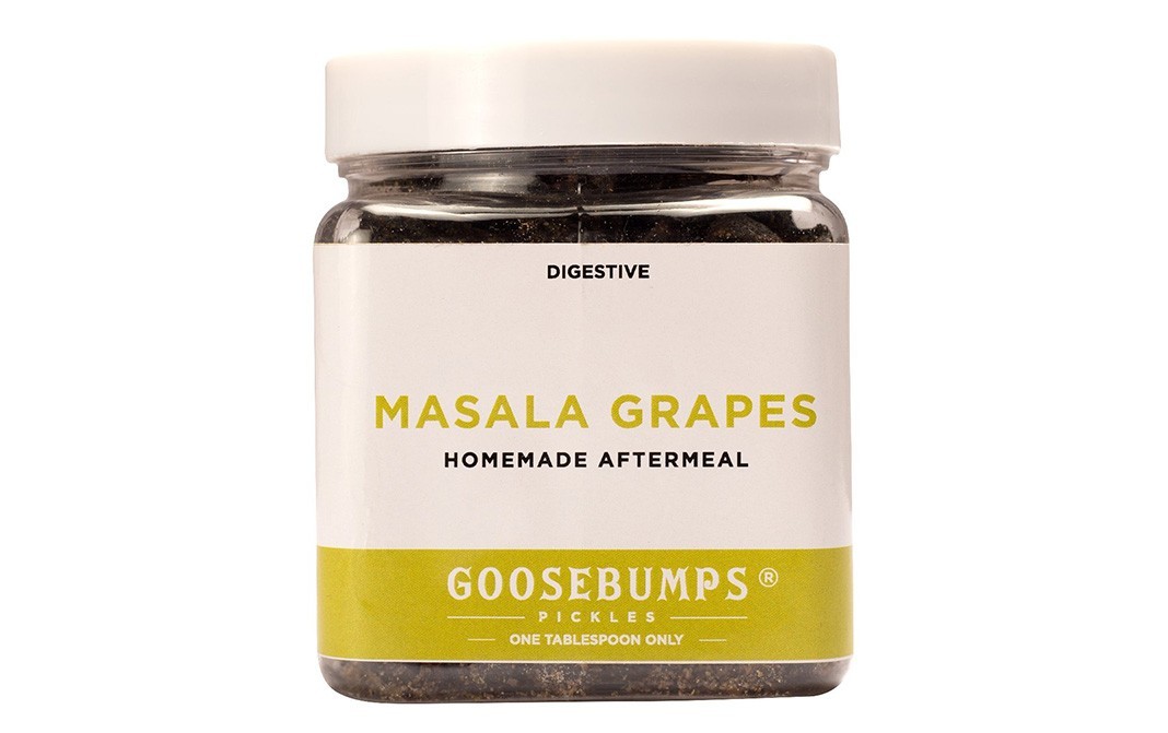 Goosebumps Masala Grapes (Digestive) Homemade Aftermeal   Glass Jar  250 grams